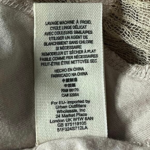 Free People | Chevron Knit Mesh Trumpette Gauzy Maxi Skirt | Blush | Size Large - Picture 9 of 10